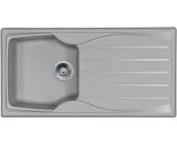 Sierra 1.0 Bowl Reversible Light Grey Kitchen Sink With Waste Kit - Astracast SE10LGHOMESK 5056265105726