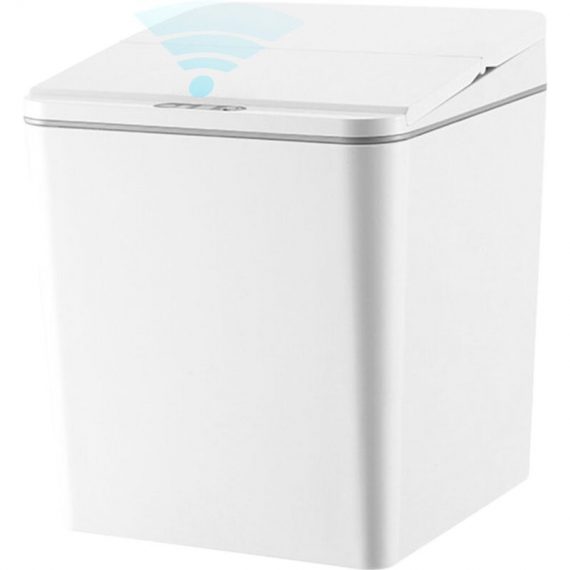 6L Touch-free Trash Cans Smart Induction Trash Bin Infrared Motion Sensor Automatic Garbage Can H34977W-6L|444 805444869424