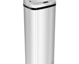 50L Infrared Automatic Motion Sensor Dustbin Stainless Steel Trash Can - Homcom 5056399106828 5056399106828
