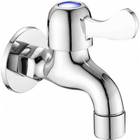 Betterlifegb - Sink Wall Mixer (1/2 '', Cold Water), Outdoor / Garden, Brass / Chromed Faucet BETGB009456 9157039434601