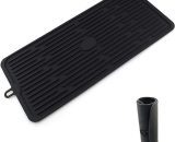 Betterlifegb - Drain rug for kitchen, black silicone drip gate (44 x 20 cm), anti-slip dish drapery, resistant heat and washable dishwasher, for BETGB011664 9085686278883