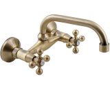 Elegant 'C' Type Antique Brass Bathroom Tap Kitchen Faucet Ancient Retro Heads 5906775344569 5906775344569