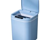 Touch-free Trash Cans Smart Knock Induction Trash Bin Automatic Garbage Can - Blue H43185BL-18|282 805444869387