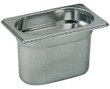 Stainless Steel 1/9 Gastronorm Pan 100mm - K077 - Bourgeat K077 3109617470101
